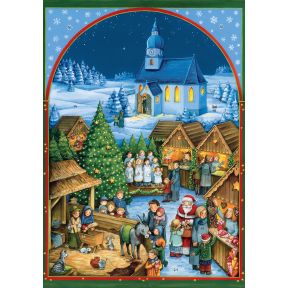 Church Christmas Market Advent Calendar